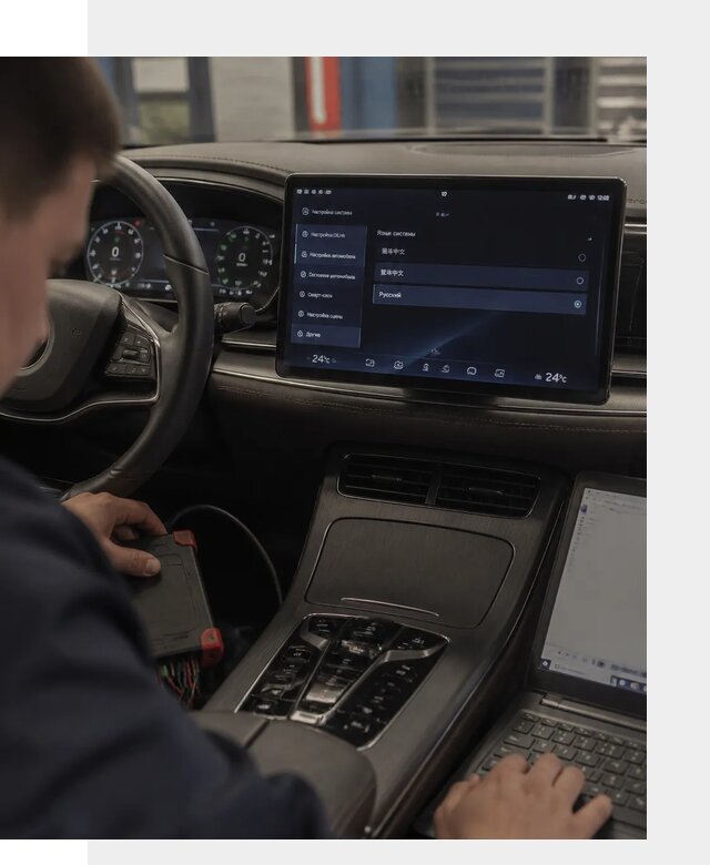 Русификация автомобиля BYD HAN для эксплуатации в Златоусте
